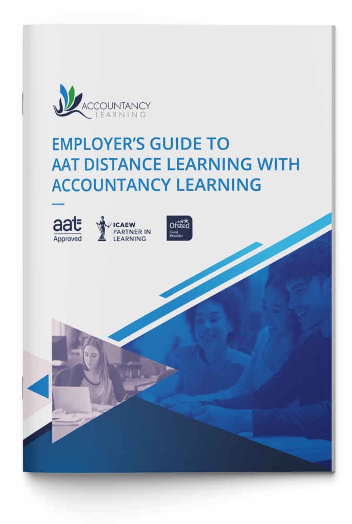 Employer’s Guide to AAT distance learning by Accountancy Learning, supporting apprentices with approved and Ofsted-rated training.