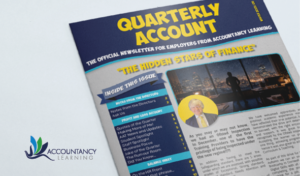 Quarterly Account newsletter (Winter) by Accountancy Learning featuring “Hidden Stars of Finance”, with updates, insights, and resources for AAT students and accounting professionals.